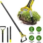 47-79 inch Adjustable Weeding Loop Stirrup Hoe - Outdoor Long Handle Garden Tool