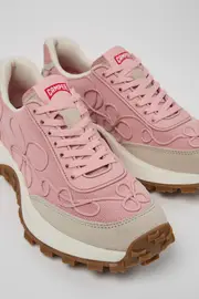 Drift Trail VIBRAM Pink textile and nubuck sneakers for women