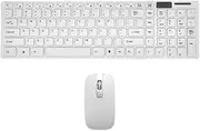2.4GHz Wireless Keyboard & Mouse Combo with USB Receiver - Compatible with Windows/Mac OS
