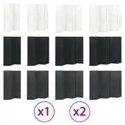 6-Panel Room Divider Steel Home Privacy Screen Partition Multi Colours vidaXL