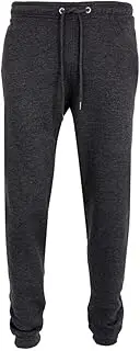 [FASHION MY LOVE] Men's Trouser Fleece Elasticated Joggers Cuffed Sweatpants with Zip Pockets Fleece Gym Sports Casual Trousers Size S-5XL