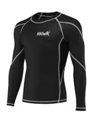 Mens Compression Shirts Base Layer Athletic Gym MMA BJJ Full