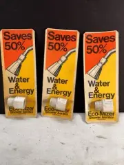 3 Pack Showered Aerator EcoMizer (NEW) Showered Head (Better Water Pressure)