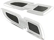 Air Intake Grille Protective Cover, for Toyota, for RAV4, 2017 2018 2pcs ABS Chrome Front Hood Lid Side Fender Vents Air Cover Decoration Shell Bonnet Vents Car Air Vent Trim Cover