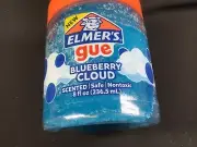 Elmer's Gue Pre Made Slime Blueberry Cloud 8 oz. Scented, Safe, Nontoxic. NEW