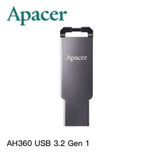 電電｜Apacer 宇瞻 AH360 USB 3.2 Gen 1 隨身碟〈32G/64G〉