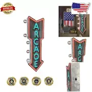 Arcade Style Neon Print Marquee Sign - Vintage Wall Decor for Offices and Home