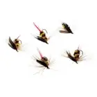 5Pcs Artificial Baits Bumble Bee Fly Trout Fishing Flies Bionic Bee