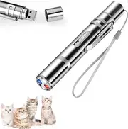 Cat Dog Red Pointer Light Toy,Cat Toys Cat Dog Interactive Toy, USB Rechargeable LED Cat Pen Light, Pet Scratching Practice Chase Training Tool