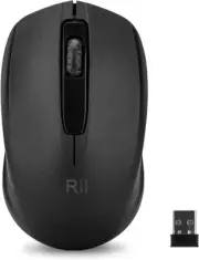 Rii Wireless Mouse, 2.4G Portable Computer Mice for PC, Laptop, Black