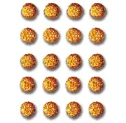 Queen & Co Twinkle Goosebumps 6mm Self-Adhesive 20/Pkg Orange