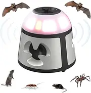 WRQIOO Repel Mice, 360° Ultrasonic Mouse Repellent, Ultrasonic Against Mice and Rats, Plug in Ultrasonic Rat Repellent with LED, for Indoor Protection and Pest Repeller