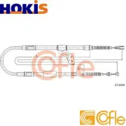 CABLE PARKING BRAKE 92.17.1419 FOR TOYOTA AVENSIS/Liftback 2C-TE1AZ-FSE 2.0L