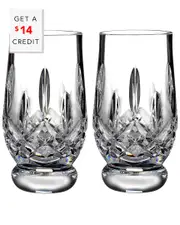 Waterford Lismore Set of Two 5.5oz Tumblers with $14 Credit