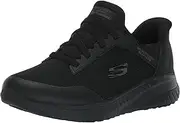 [Skechers] Men's Hands Free Slip-ins Squad Chaos Sr Adelo Health Care Professional Shoe