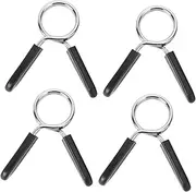 GANAZONO 4Pcs Spring Clip Barbell Collars for Weightlifting Powerlifting Durable Dumbbell Clamp Secure Locking System for Gym Equipment Resistant