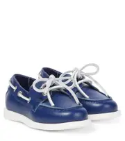 [Moschino Kids] Moschino Kids Leather loafers UK 9 blue