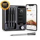 Wireless BBQ Thermometer 4 Probes INT-14-BW Wifi Bluetooth Meat Thermometer IP67