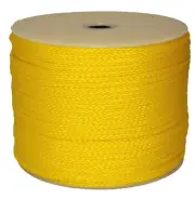 T.W Evans Cordage 27-302 1/4-Inch by 500-Feet Hollow Braid Polypro Rope, Yellow