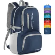 Lightweight Packable Backpack - 35L Light Foldable Hiking Small Navy Blue