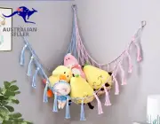 Macrame Toy Hammock,Large Stuffed Animal Toys Net,Nursery Storage & Organization
