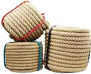Twine Thick Rope Coarse Hemp Rope Handmade Jute Rope Vintage Decorative Thick and Thin Chandeliers Photo Hemp Rope Packing Bundle Rope 10mm 50m