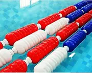 3.3ft - 82ft Safety Rope with Buoy, Pre-Installed Floating Pool Safety Rope, Safety Floating Line for Dividing Shallow Swimming Competition Lane Pools(Nylon,1m/3.3ft)