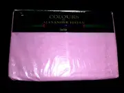 NOS Vtg Colours By Alexander Julian Twin Fitted Sheet Fuchsia 50/50 percale