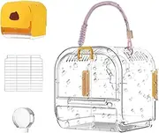 Parakeet Bird Cage,Parakeet Habitat with Easy-Clean Pull Out Tray | Breathable Spacious Interior Bird Supplies Nesting for Parakeets Lovebirds