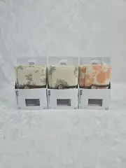 Nintendo DS LITE 2008 Bamboo Leaf Canvas Organizer Wallet Carrying Case Cream OS