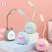 Cartoon Pig Desk Lamp Random Colour Eye Protection Reading Lamp USB Charging