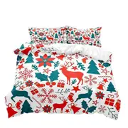 v5739 Bed Sheets Christmas Doona Duvet Cover Set Pillowcase Size Bed Bed Sheets IU5739