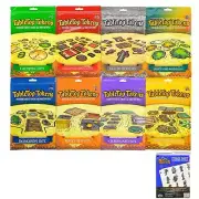 Geek Tank Games Tabletop Tokens 8-Set Bundle + Storage Sheets for Gaming
