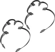 tunghey 2Pack 15 Pin SATA Power Extension Hard Drive Cable 1 Male to 5 Female Splitter Adapter for HDD、SSD、Optical Drives Sata Power Cable (1 to 5)