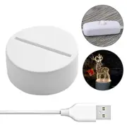 Acrylic 3D LED Lamp Base Table Night Light Base LED ABS USB Lighting Accessor CR