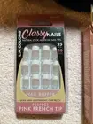 LA Colors Nail tips Mauvey Half Moon ultra thin CNT102 Active Length