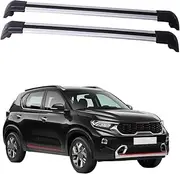 2Pcs Lockable Roof Rail Rack Cross Bar Crossbar Compatible for KIA Sonet 2020-2024