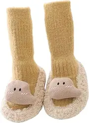 Beatifufu Pair Anti-Slip Socks Non Slip Floor Socks Cartoon Boy Girl Walking Shoes
