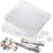 JEWEDECO 1 Set Professional Sewing Bobbins Set Transparent Empty Spools Wear Resistant Thread Bobbins for Sewing Machines for Beginners and Pros Durable Design for Smooth Rotation