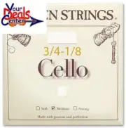 Original Larsen Cello A String 3/4-1/8 Alloy Wound Medium