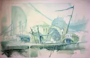Wreck-It Ralph (Joe Jump) SIGNED Dennis Greco Production Background Layout Copy