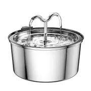 Cat Water Fountain, 3.2L Stainless Steel Pet Water Dispenser Automatic Dog Drinking Fountains Water Bowl