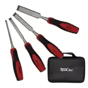 Wood Chisels in Special Design Eva Bag by Rox Wood (4 Pieces Set)