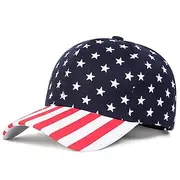 Men's Unisex Baseball Cap Sun Hat Trucker Hat Dark Navy Polyester / Cotton Blend Adjustable Fashion Independence Day Festival Graphic Stars Casual / Daily