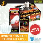Exo Terra UVB200 Compact Fluoro Bulb Kit 25W (3pc)