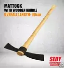 90cm Mattock 36" Pickaxe Wooden Handle Garden Digging Tool Hoe Gardening Farming