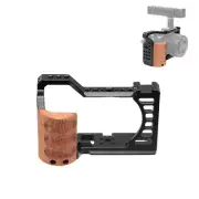 Camera Cover Cage Stabilizer Rig Grip Handle for Sony ILCE-7C A7C A6400 A6300