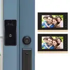 2 In 1 Wired Video Intercom System Smart Infrared Video Doorbell Camera Wit Set