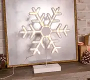 Bethlehem Lights 15" Illuminated Double Sided Snowflake