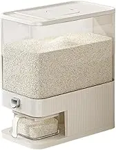 Rice Dispenser, Cereal Snack Storage Container Bucket with Large Measuring Cylinder Rice Cup for Home Kitchen Food Sealed Storage to Preserve Rice, Soybeans and Sugar Etc (Medium)